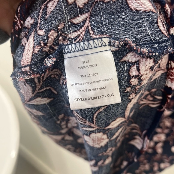 Lush Floral Navy Women's minidress - Picture 6 of 6